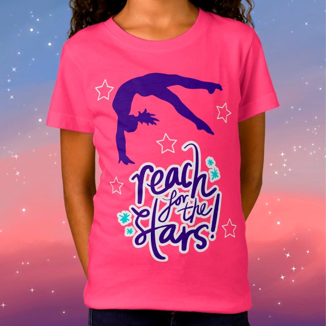 T-Shirt Reach for the Stars Gymnastique Tumbling (Créateur téléchargé)