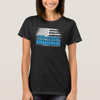 T-shirt Réaction allergique Drapeau américain Alimentation