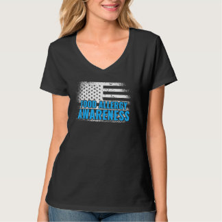 T-shirt Réaction allergique Drapeau américain Allergie ali