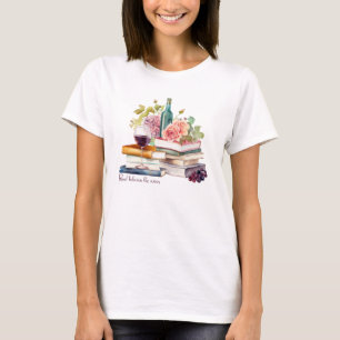 T-shirt Read Between Wines