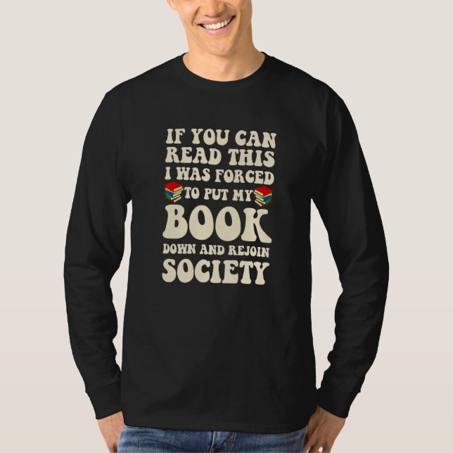 T-shirt Read Books  For Men Women Bookworm Bookaholic (Devant)