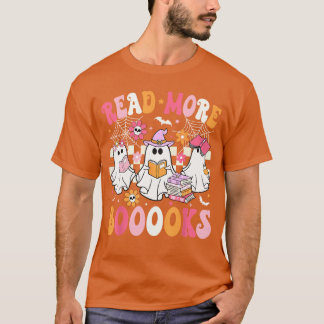 T-shirt Read More Books Ghosts Reading Book Funnyeacher Ha