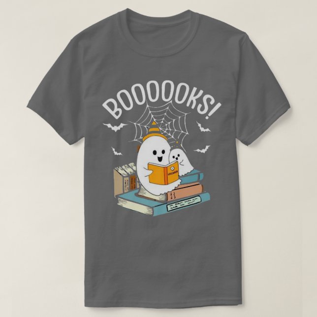 T-shirt Read more boooooks Cute Ghost Read more boooooks H (Design devant)