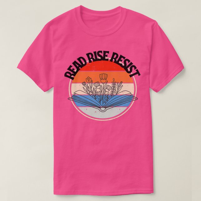 T-shirt Read Rise resist Motivational quote (Design devant)