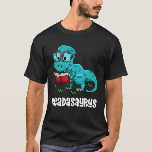 T-shirt Readasaurus Drôle Lecture Dinosaur Bookwort Book 