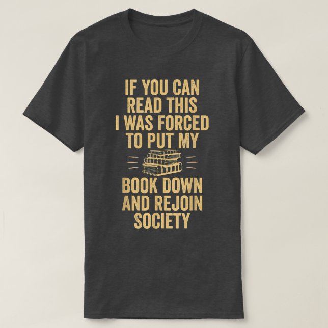T-shirt Reading books t s funny read books lover reading  (Design devant)