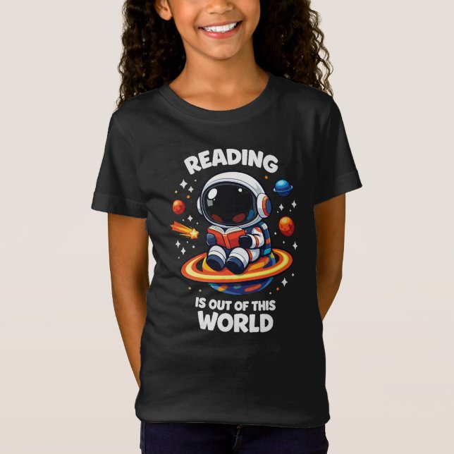 T-Shirt Reading is out of this world (Devant)