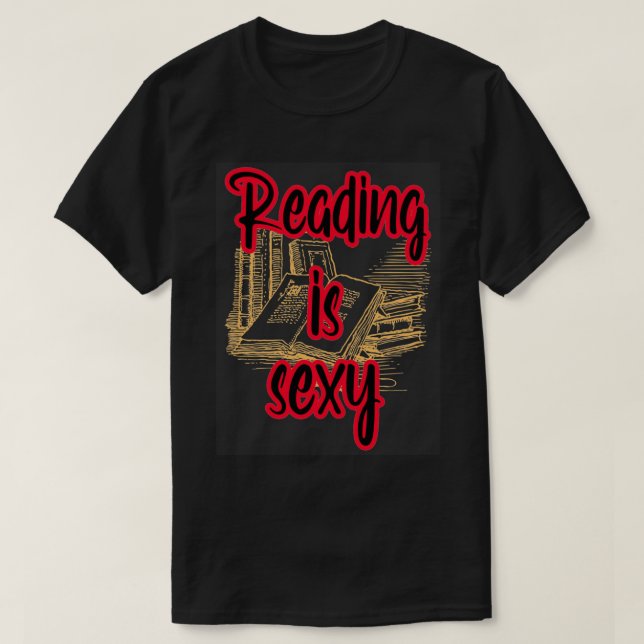 T-shirt Reading is sexy (Design devant)