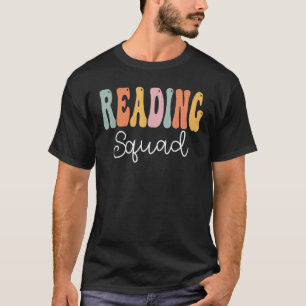 T-shirt Reading Squad Retro Groovy Vintage