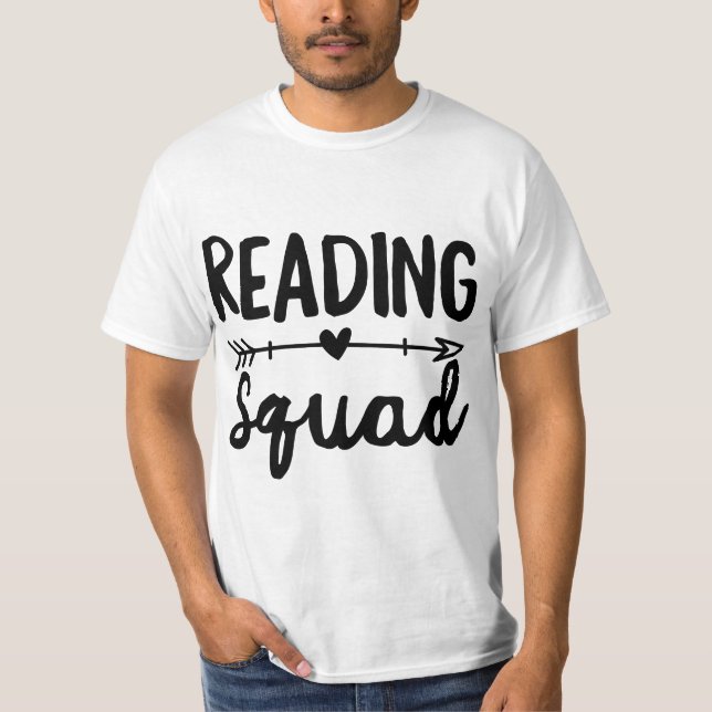 T-shirt Reading Squad Teacher Appreciation Gift Book Lover (Devant)