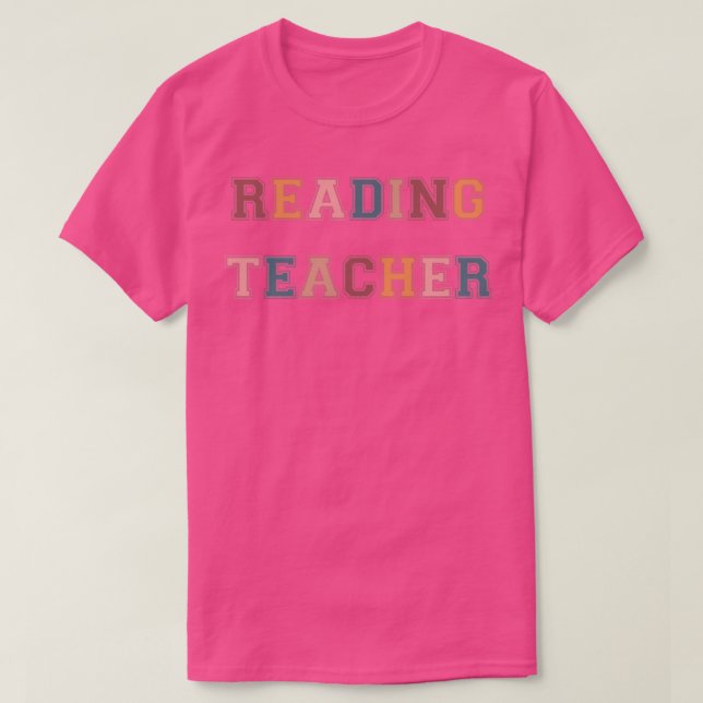 T-shirt Reading Teacher 1 1 (Design devant)