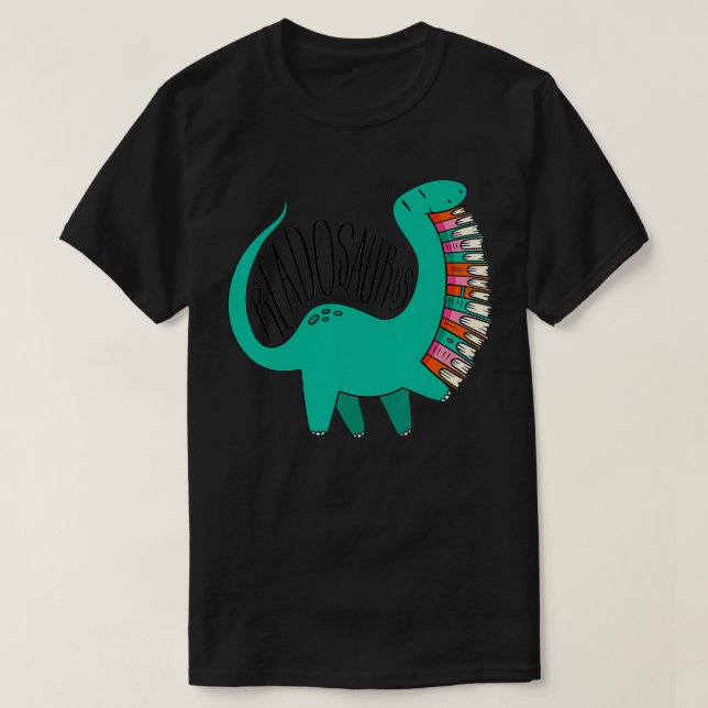 T-shirt Readosaurus Livre Dinosaure Lecture Dino  (Design devant)