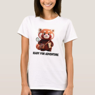 T-shirt Ready For Adventure Cute Red Panda Explorer
