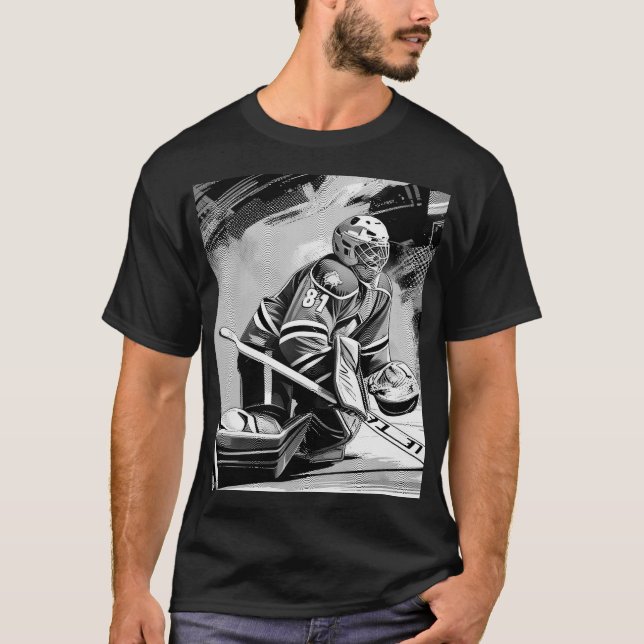 T-shirt Ready For Anything - Ice Hockey Goalie (Devant)