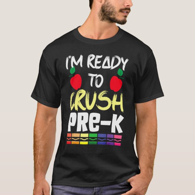 T-shirt Ready to crush Pre K Two Apple Math Science (Devant)