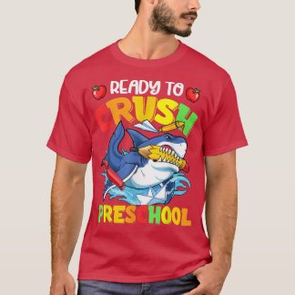 T-shirt Ready To Crush Preschool Shark Back To School Boy