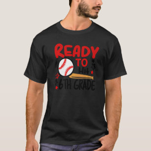 T-shirt Ready To Hit 6th Grade Étudiant Back To School Bas