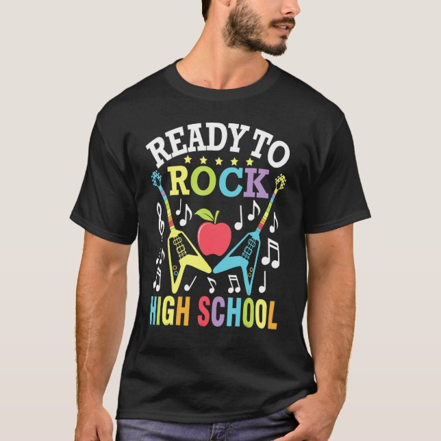 T-shirt Ready To Rock High School Student Senior Back To S (Devant)