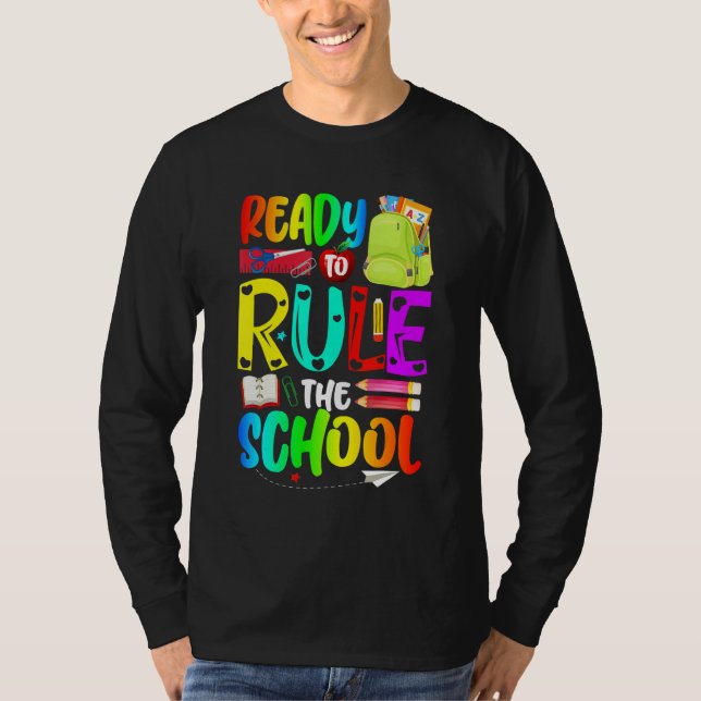 T-shirt Ready To Rule The School Back To School (Devant)
