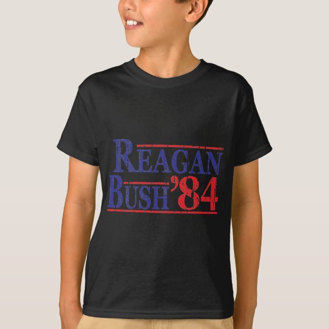T-SHIRT REAGAN-BUSH-84 (Devant)