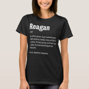 T-shirt Reagan Définition Amusant Prénom Humour Nom