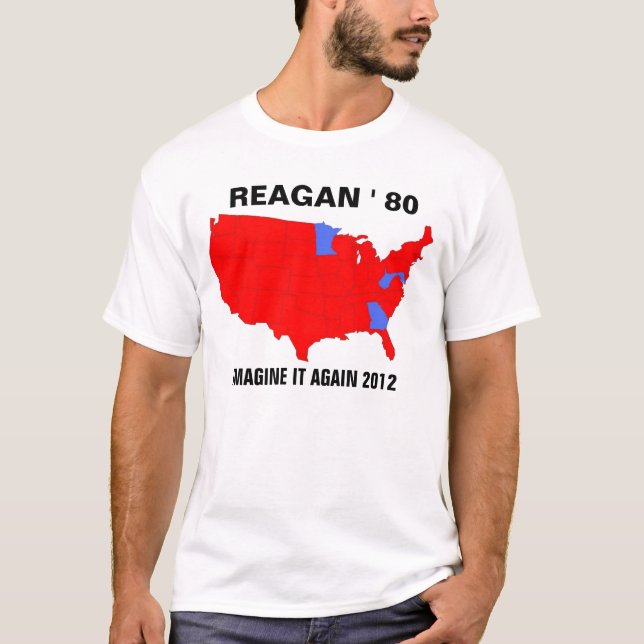 T-SHIRT REAGAN - UN MANDAT POUR LE CHANGEMENT (Devant)
