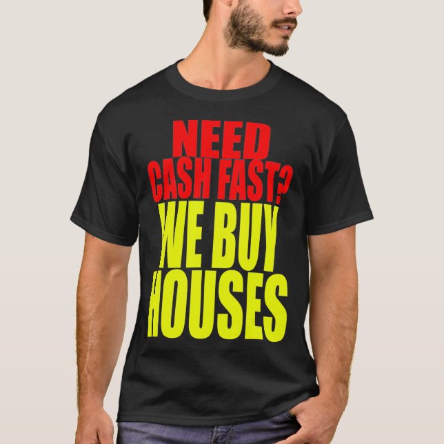 T-shirt Real Estate Investor  We Buy Houses  House Buyer  (Devant)