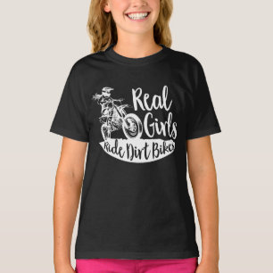 T-shirt Real Girls Ride Dirt Bikes design Funny Gift