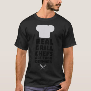 T-shirt Real Grill Chefs sont du Danemark coloré chef-ow