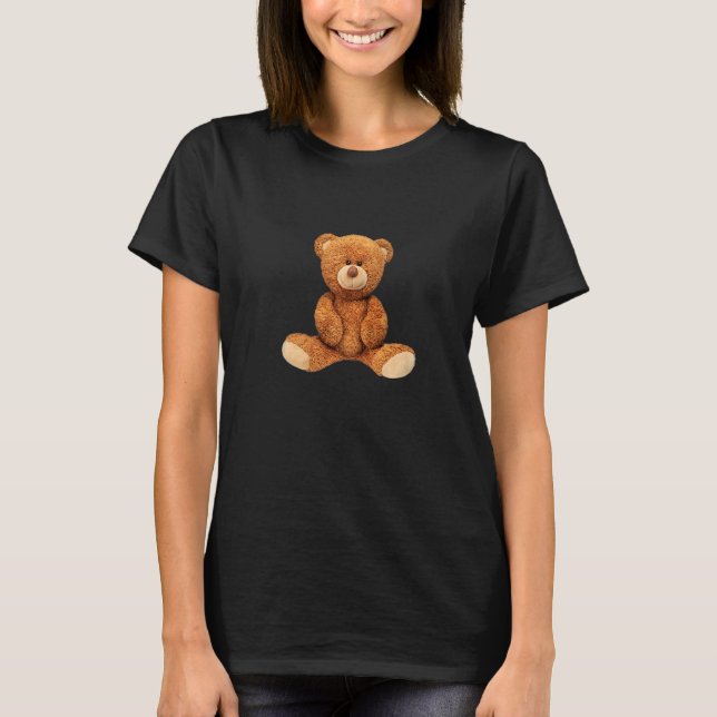 T-shirt Real Teddy Bear Illustration  Graphic Designs (Devant)