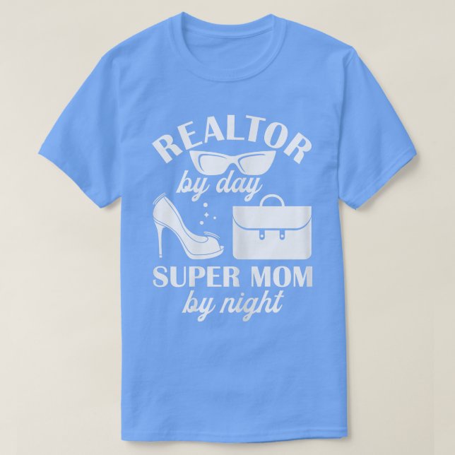 T-shirt Réalisateur Femme Par Jour Super Maman Par Nuit Re (Design devant)
