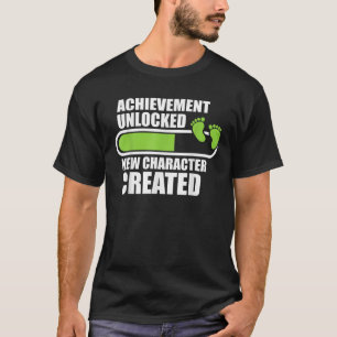 T-shirt Réalisation Déverrouillé Nouveau Caractère Créé Dr