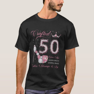T-shirt Réalisé il y a 50 ans 50e anniversaire 50 ans wo