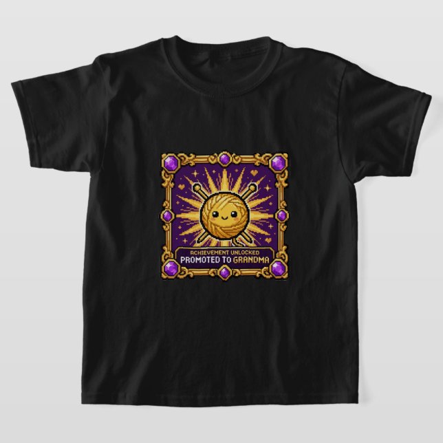 T-shirt Réalisé : Promue Grand-Mère (Poser)