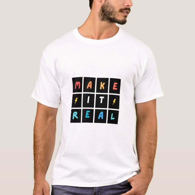 T-shirt Réaliser - Grille colorée Motivationnelle (Devant)
