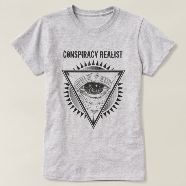 T-shirt Réaliste de la conspiration (Design devant)