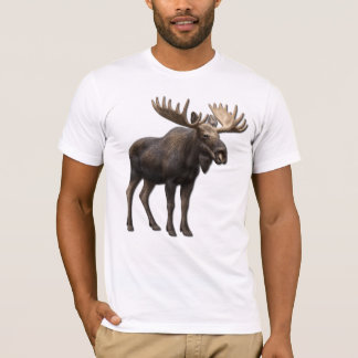 T-SHIRT REALISTIC MOOSE DESIGN. SAMER BRASIL