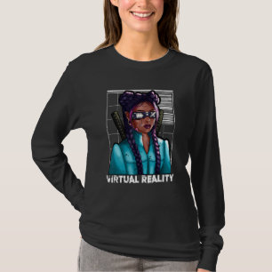 T-shirt Réalité virtuelle Japonaise Samurai Katana Girl Ga