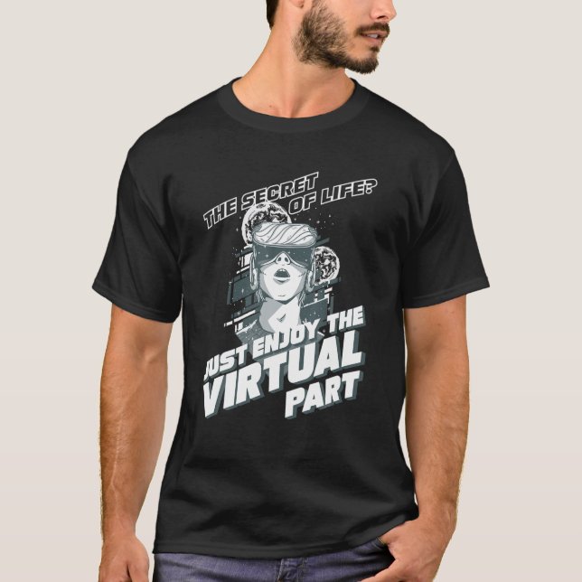 T-shirt Réalité virtuelle VR Amour Réalité augmentée AR Ad (Devant)