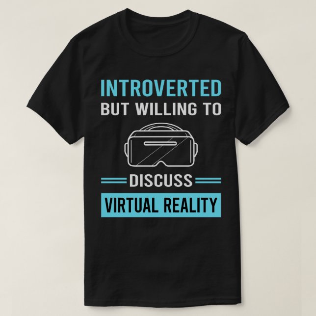T-shirt Réalité virtuelle VR présentée (Design devant)