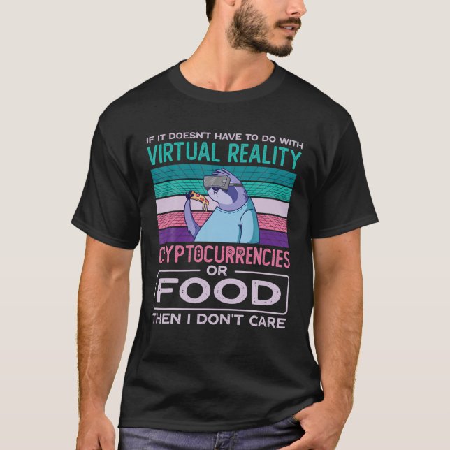 T-shirt Réalité virtuelle VR Réalité augmentée AR Aliments (Devant)
