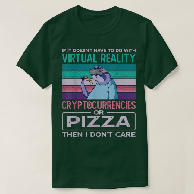 T-shirt Réalité Virtuelle Vr Réalité Augmentée Ar Pizza Ad (Design devant)