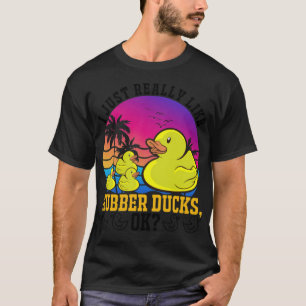 T-shirt Really Like Rubber Duck Duck Pet labrador