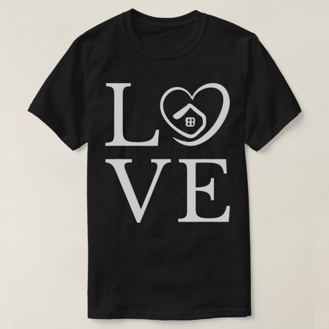 T-shirt Realtor and Real Estate Agent Love Valentine's Day (Design devant)