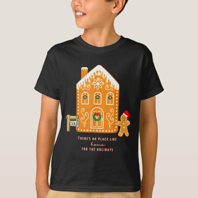 T-shirt Realtor Christmas Funny Realtor Holiday Gingerbrea (Devant)