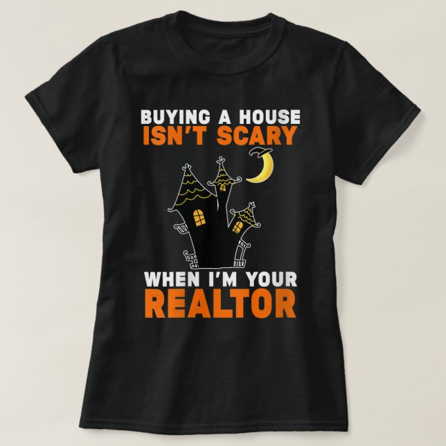 T-shirt Realtor Halloween Agent Immobilier & Broke (Design devant)