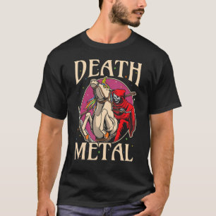 T-shirt Reaper Rock Satan Unicorn Pour Concerts Festivals
