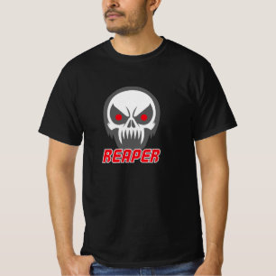 T-shirt Reaper Skull Biker Heavy Metal