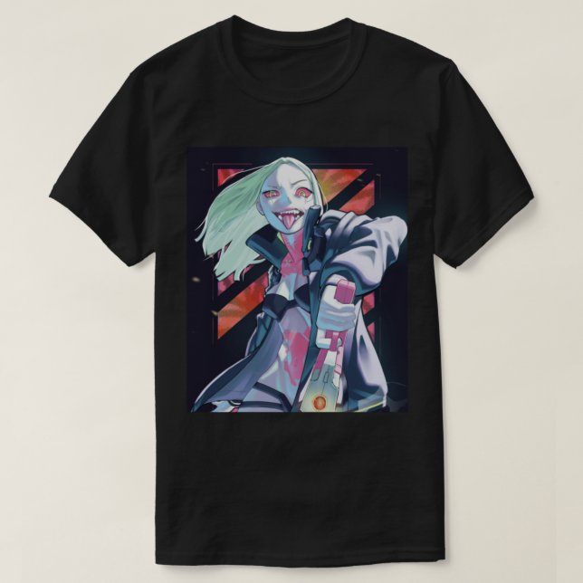 T-shirt Rebecca De Cyberpunk Edgerunners (Design devant)