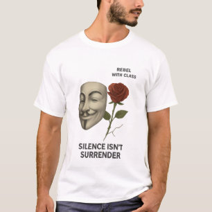 T-SHIRT REBEL AVEC CLASSE - LE SILENCE N'EST PAS UNE REDDI